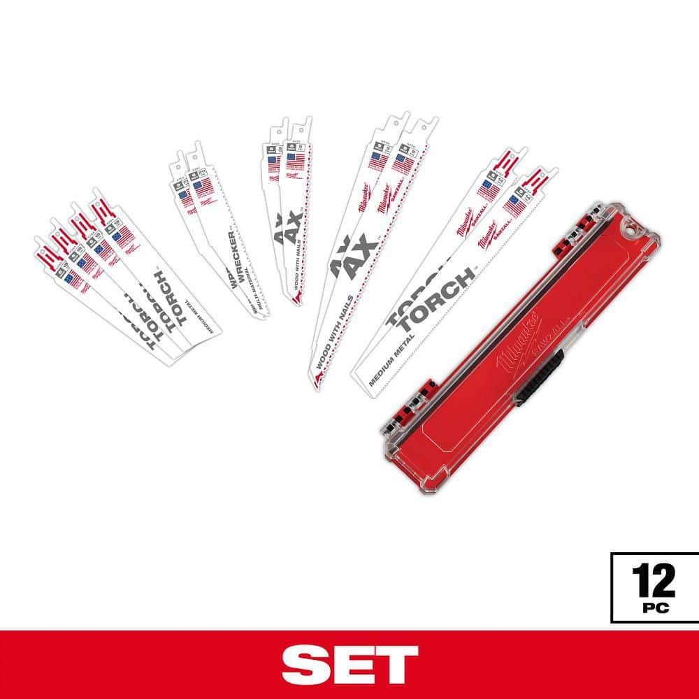SAWZALL Demolition Wood and Metal Cutting Bi-Metal Reciprocating Blade Set (12-Piece) price history on PriceWatchPro