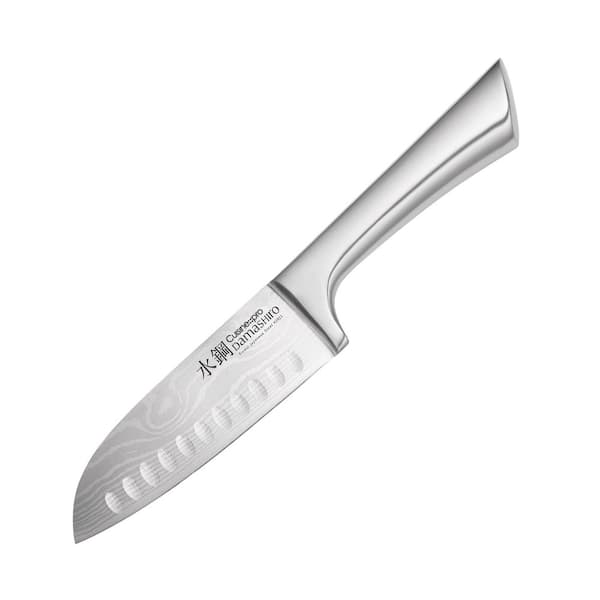 Cuisine::pro DAMASHIRO 5.5 in. Steel Full Tang Santoku Knife