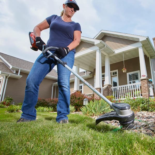 Battery weed eater online blower combo