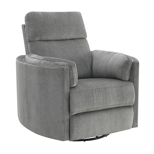 Sagen Charcoal Chenille Fabric Standard Recliner