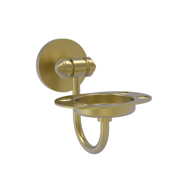 Southbeach Collection Wall Mounted Tumbler Holder/Toothbrush Holder in Satin Brass