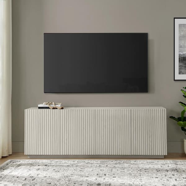 Meyer&Cross Tyler 70 in. Alder White TV Stand Fits TV's up to 78