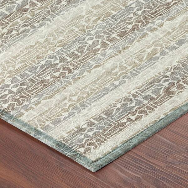 Chantille Machine Washable Indoor/Outdoor Abstract ACN2855 Beige 10 ft. x 14 ft. Area Rug