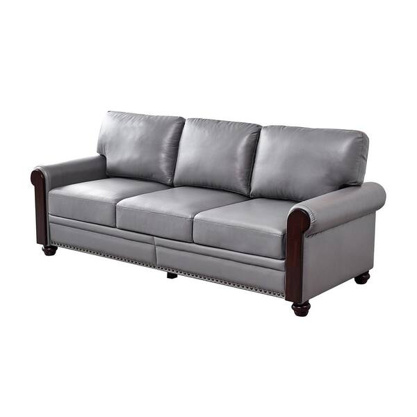 Rowan 91.3'' Wool Round Arm Modular Sofa Eureka Ergonomic