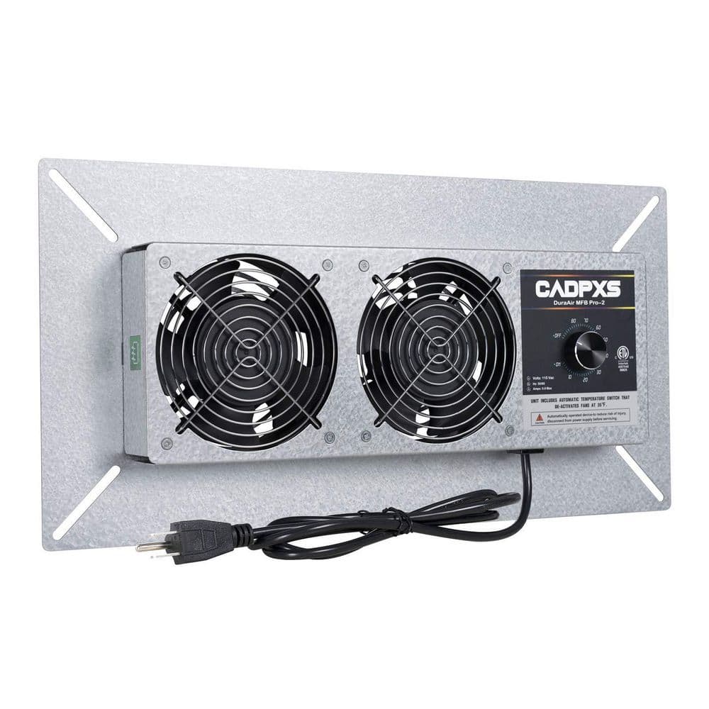 220 CFM Crawl Space Ventilation Fan with Humidistat, Dehumidistat & Freeze 