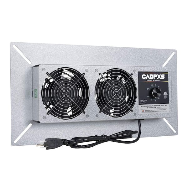 220 CFM Crawl Space Ventilation Fan with Humidistat, Dehumidistat & Freeze Protection Thermostat for Crawl Spaces