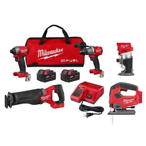M18 FUEL 18-Volt Lithium-Ion Brushless Cordless Combo Kit (3-Tool) with M18 FUEL Jig Saw and Compact Router
