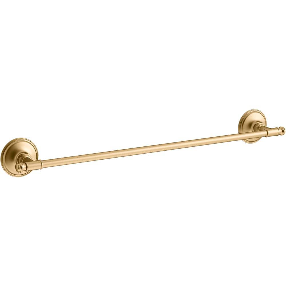 KOHLER Eclectic 24 in. Towel Bar in Vibrant Brushed Moderne Brass 26499