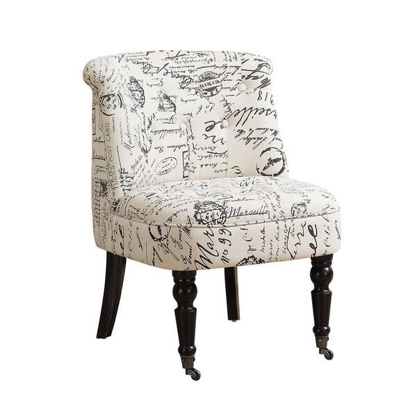 Unbranded Vintage French Fabric Accent Chair