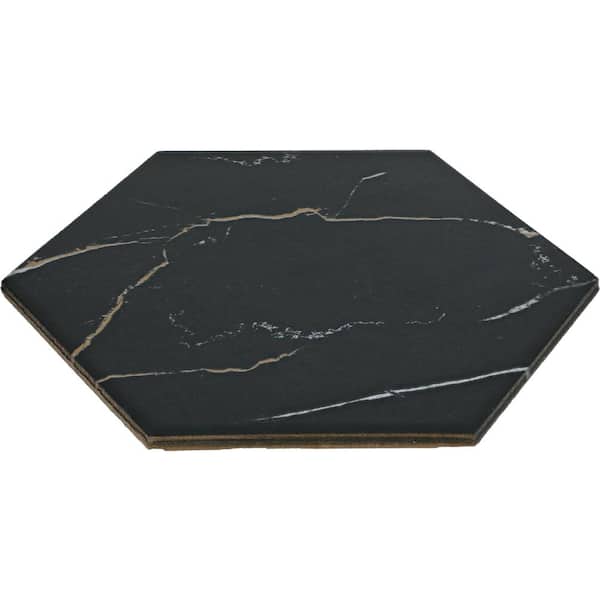 Daltile Perpetuo Infinite Black 8 in. x 9 in. Glazed Porcelain
