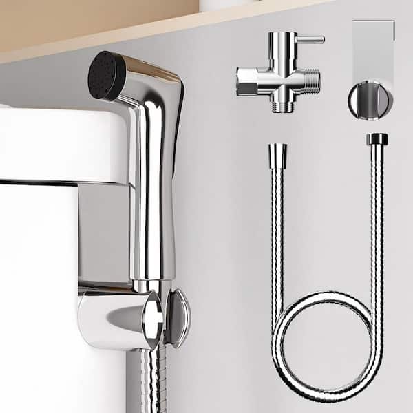 Handheld Toilet Bidet Faucet Sprayer Bidet Attachment with Metal Hose Mounting Kit Included
