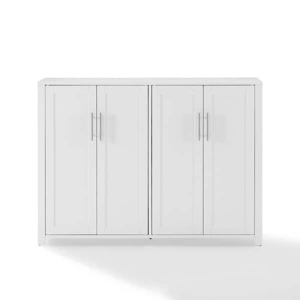 CROSLEY FURNITURE Savannah White MDF 48 in. Sideboard with