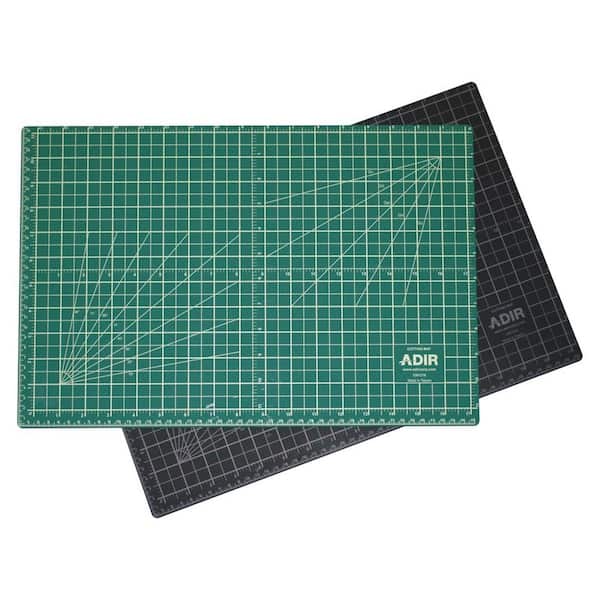 12 in. x 18 in. Self Healing Reversible Cutting Mat, Green/Black