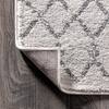 JONATHAN Y Moroccan Boho Diamond Cream/Gray Area Rug 10x14