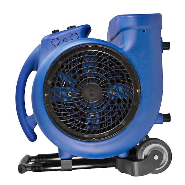 Comfort Zone 1 HP High Velocity Air Mover Carpet Dryer Blower Fan with  Timer Blue CZBC101T - The Home Depot