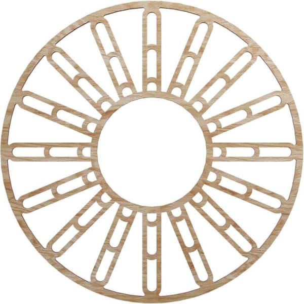 Ekena Millwork 0.25 in. x 6.5 in. x 18 in. Wood Medallion Moulding