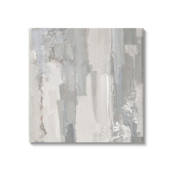 Stupell Industries Brushed Abstract Arrangement by Sally Swatland 1-Piece Wrapped Unframed Abstract Graphic Art Print 24 in. x 24 in.