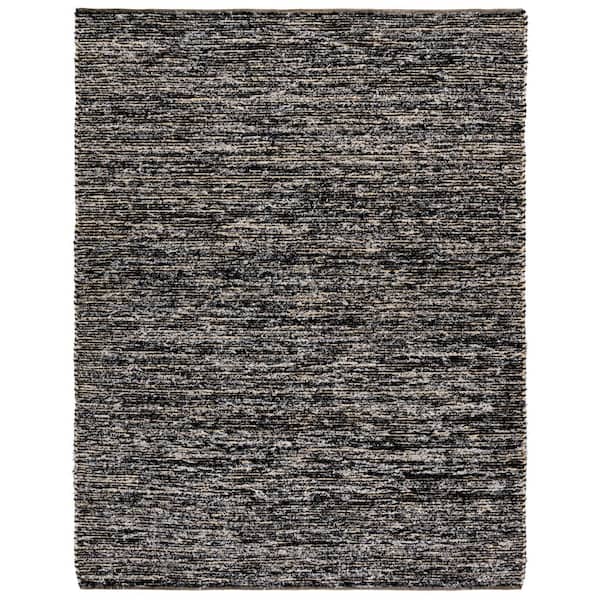 Montauk 8 ft. x 10 ft. Beige/Black Modern Abstract Distressed Area Rug