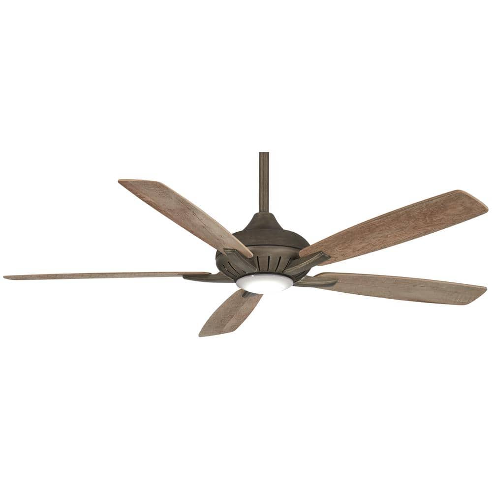 MINKA-AIRE Dyno XL 60 in. Integrated LED Indoor Heirloom Bronze Smart  Ceiling Fan with Light Kit with Hand Held Remote Control F1001-HBZ - The  Home 
