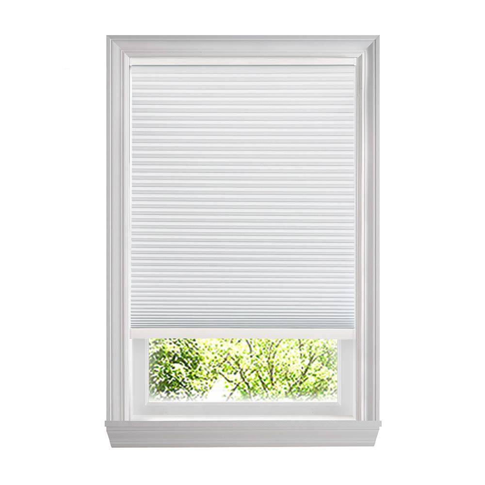 Shadow White 9/16 in. Cordless BO Fabric Cellular Window Shades-54.375 in. W x 72 in.L (Actual Size 54 in. W x 72 in.L) price history on PriceWatchPro