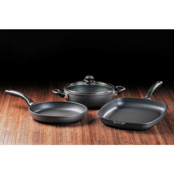 Swiss Diamond 4-Piece Fry Pan Casserole and Grill Pan Set SD604