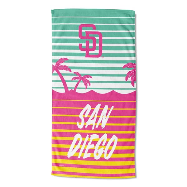THE NORTHWEST GROUP MLB Multi-Color City Connect Padres Printed Cotton/Polyester Blend Beach Towel