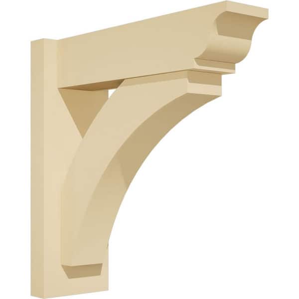 Ekena Millwork Thorton 5 in. W x 16 in. H x 16 in. D Signature Urethane Polyurethane Outlooker with Traditional Ends