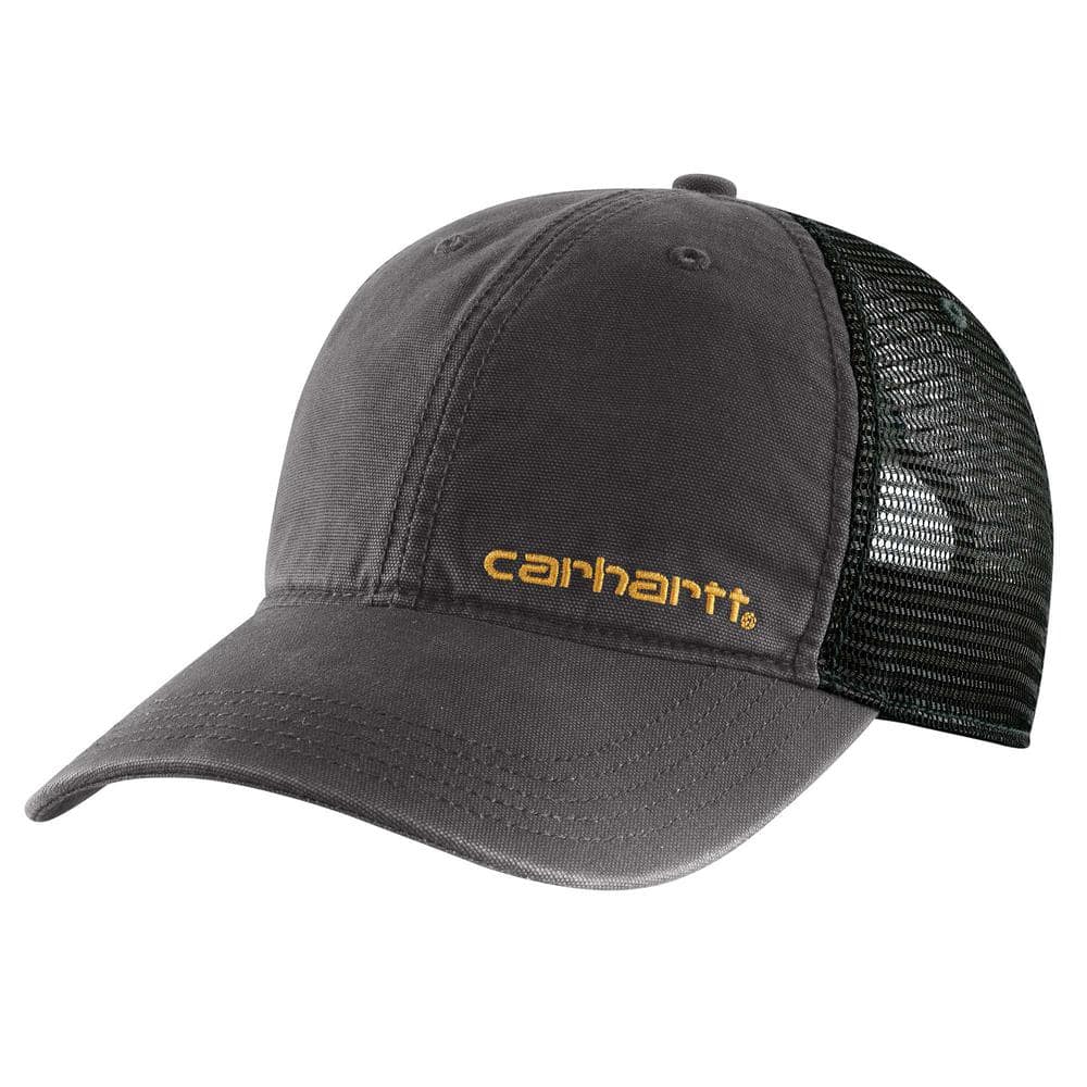 Carhartt Men's OFA Black Cotton Brandt Cap 101194-001 - The Home Depot