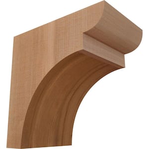 3-1/2 in. x 6 in. x 6 in. Western Red Cedar Yorktown Smooth Corbel