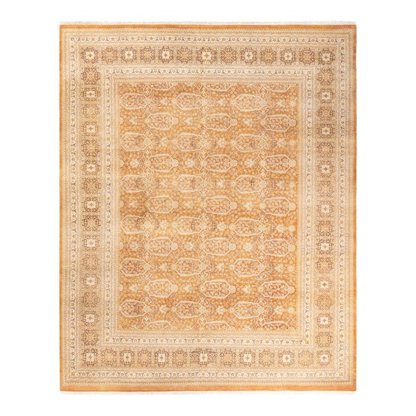 Mogul Brown 8 ft. x 10 ft. Oriental Wool Indoor Area Rug
