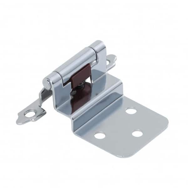 Sapphire 3/8 in. Inset Self-Closing No Radius Cabinet Hinge in Polished Chrome - (Set of 50)