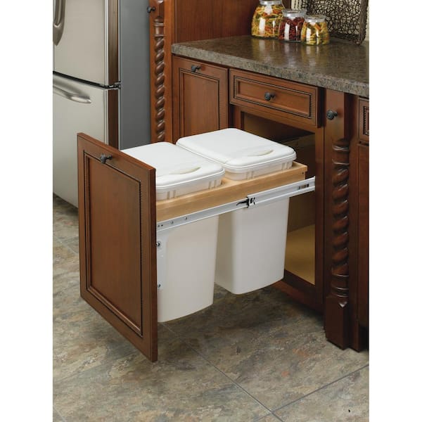 Wood Frame Under Mount Trash Pull Outs