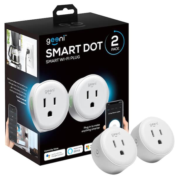 Geeni Smart Plug Smart Socket for Alexa and The Google Assistant - No Hub  Required (2-Pack) GN-WW217-199 - The Home Depot