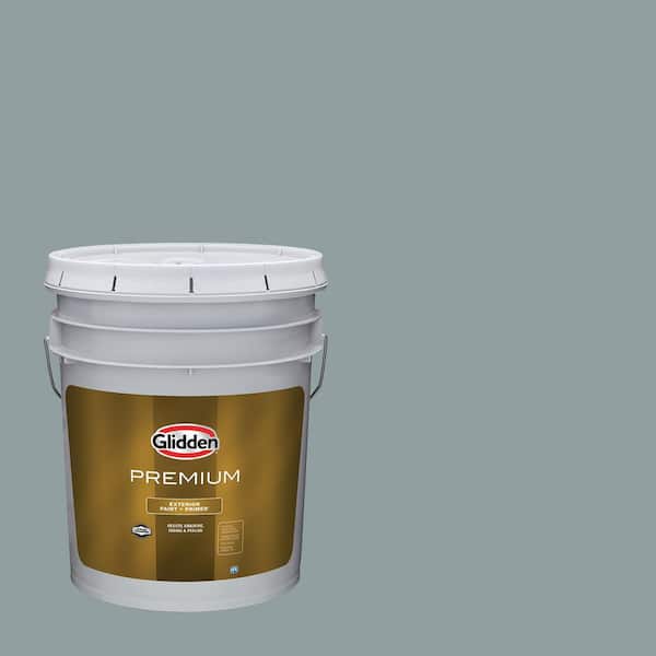 Glidden Premium 5 gal. #PPG1036-4 After The Storm Satin Exterior Latex Paint