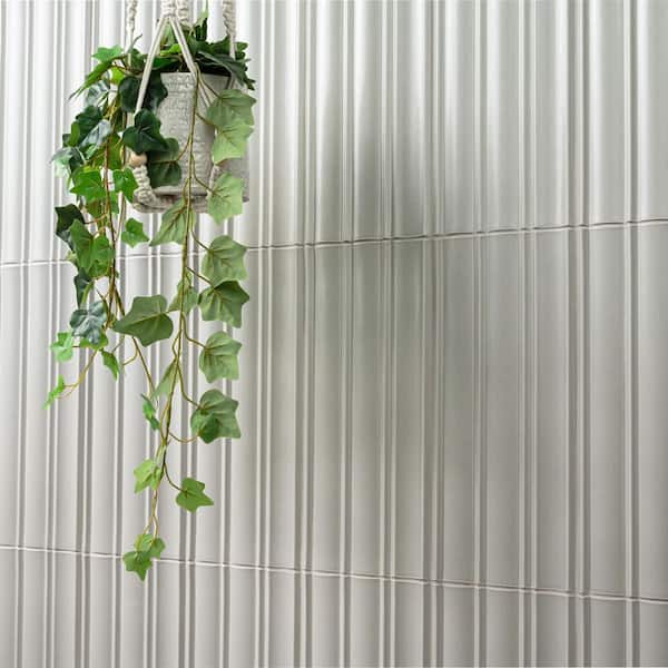 MSI Olden Sturling 7 in. x 16 in. Satin Porcelain Fluted Subway