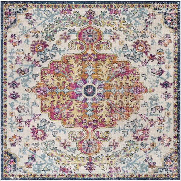 Livabliss Demeter Ivory 8 ft. x 8 ft. Indoor Area Rug
