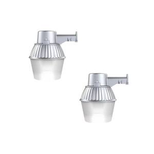 29-Watt 3300 Lumens High-Performance Standard LED Bulb Gray Dusk to Dawn Outdoor Area Light and Flood Light (2-Pack)