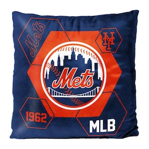 MLB Mets Connector Velvet Reverse Pillow