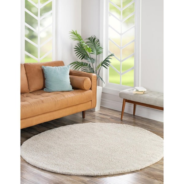Solo Calabasas Ivory 8' 0 x 8' 0 Round Rug