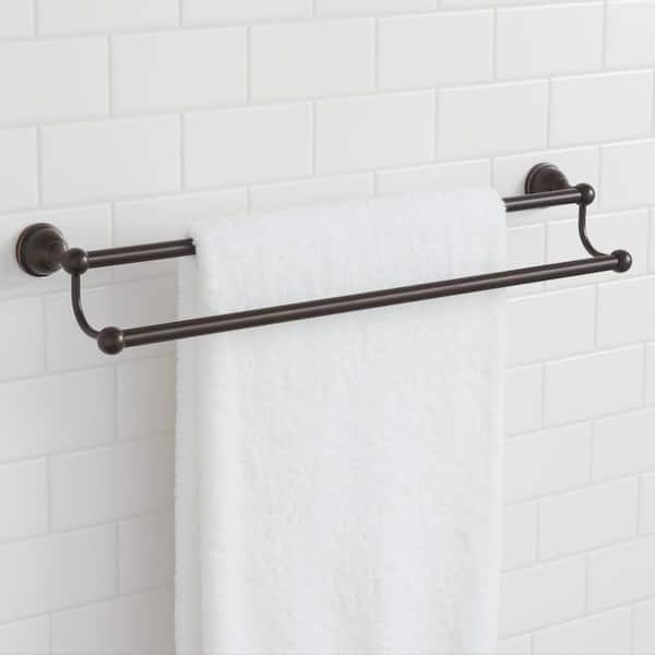 Mandouri Series 24 in. Double Towel Bar in Bronze