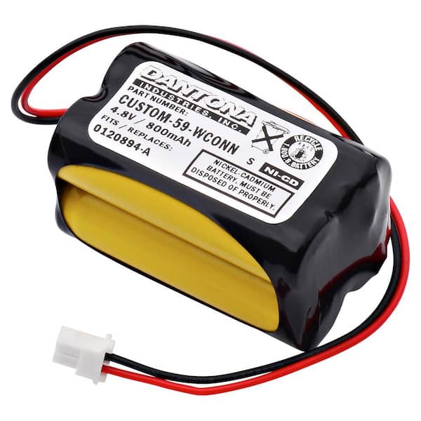 Dantona 4.8-Volt 800 mAh Ni-Cd battery for Day-Brite - CXL6VBXT Emergency Lighting