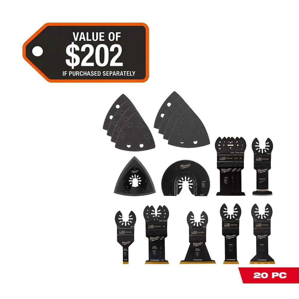 Milwaukee Oscillating Multi-Tool Blade Kit (20-Piece) 49-10-9920