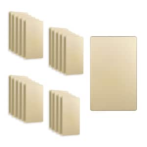 1-Gang Gold Blank Plate Cover Plastic Screwless Wall Plate (20-Pack)
