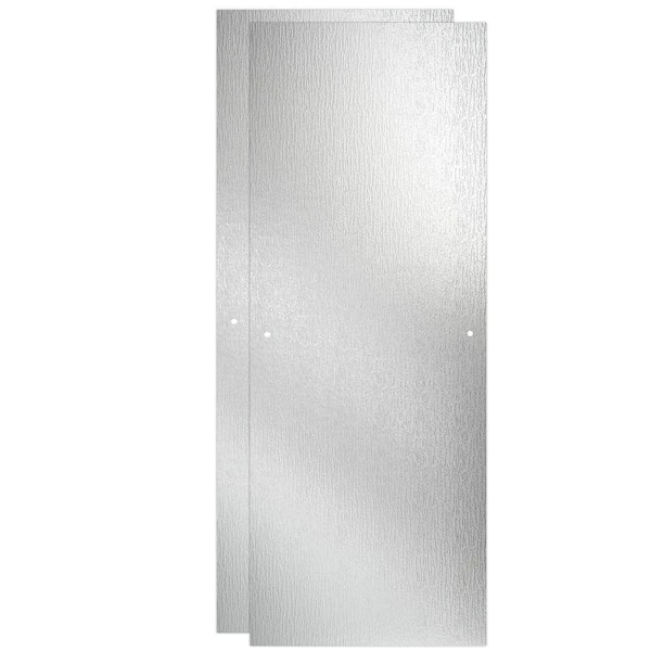 Delta 23.5 in. W x 67.8 in. H Sliding Shower Door Glass Panel in Rain Glass
