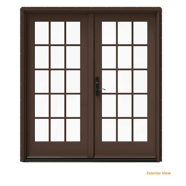 holy2943★ JELD-WEN 72 in. x 80 in. Right-Hand/Inswing Low-E 15 Lite
