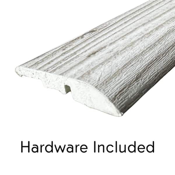 Deco Products Hydrostop Parris Island Lite 0.2 in. T x 1.8 in. W x 94 in. L Waterproof PVC Reducer Molding