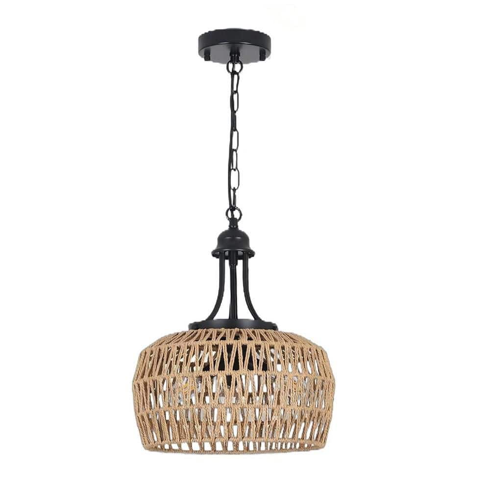 3-Light Dimmable Integrated LED Brown Chandelier for Dining Room (Bulb Not 