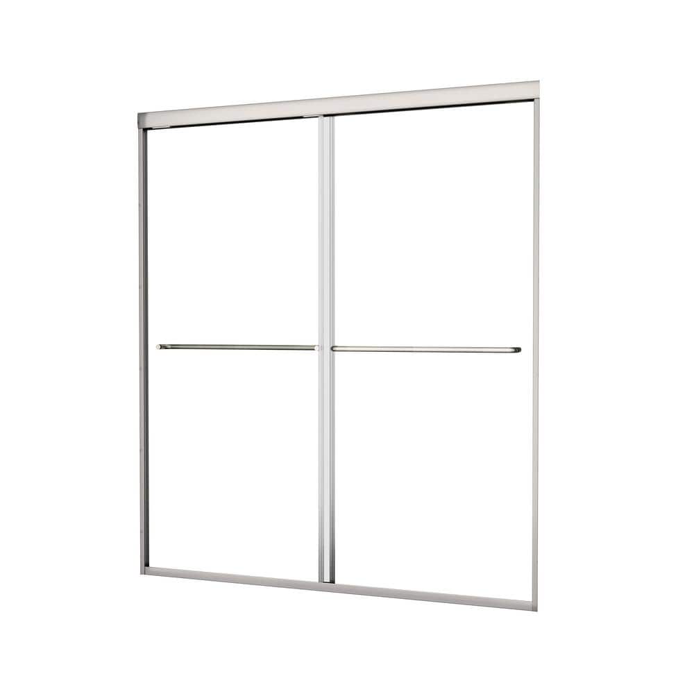 56-60 in. W x 70 in. H Bypass Double Sliding Framed Shower Door with SGCC 1/4 in. Clear Tempered Glass,Chrome price history on PriceWatchPro