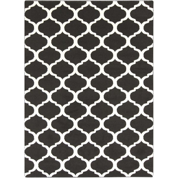 Artistic Weavers Graz Black 9 ft. x 13 ft. Indoor Area Rug