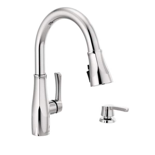Delta Owendale Küchenarmatur – Einhand Pull-Down Sprayer, SpotShield Edelstahl, Mit MagnaTite Docking